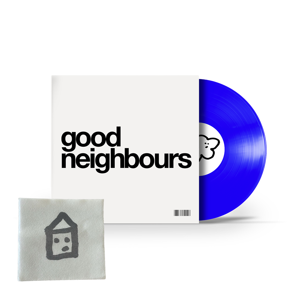 Good Neighbours - Standard Blue 12" Vinyl  + "Home" Stamped Napkin